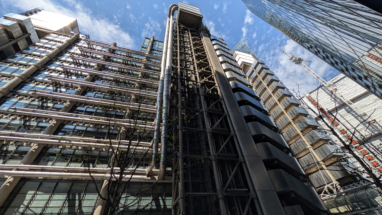 The Lloyd’s of London building, opposite the venue on Lime Street.